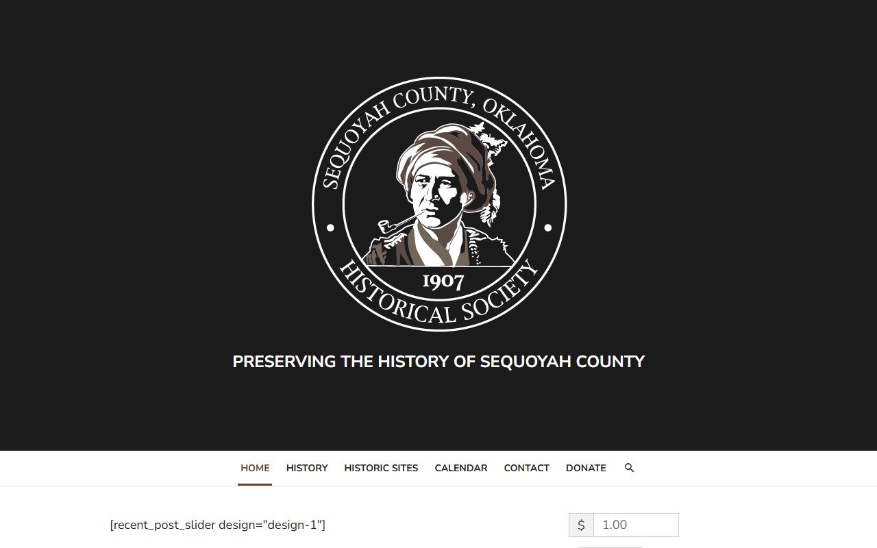 Sequoyah County government website for death index records